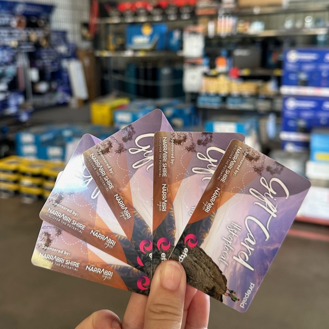 Community branded gift cards.