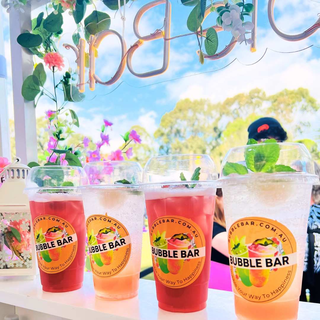 A picture of 4 drinks! Our first major event at Cherry Blossom Festival with over 100k people attended!