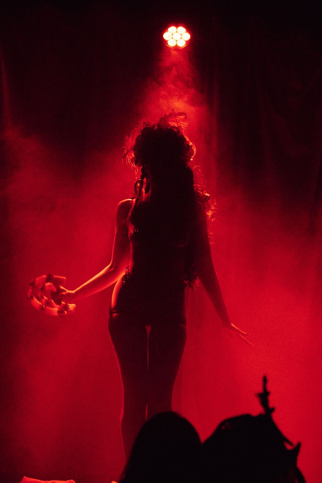 Bella Louche Burlesque performer on stage at Two80
