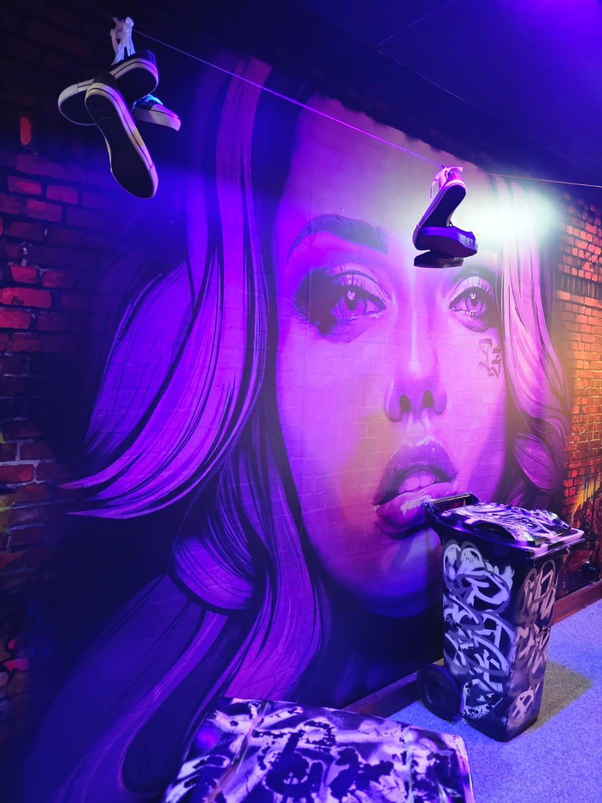 Graffitti Wall at Hey Caddy