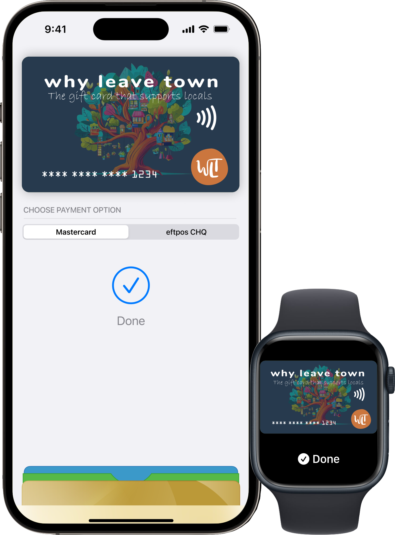 Why Leave Town's digital gift cards.