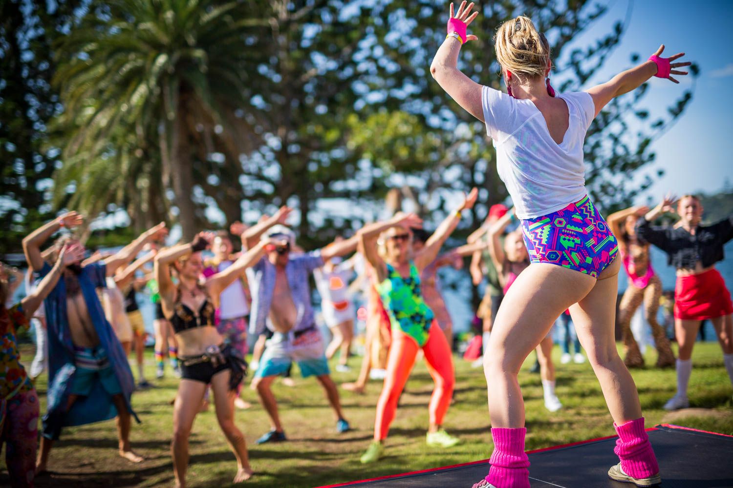 Dance facilitation on Shark Island