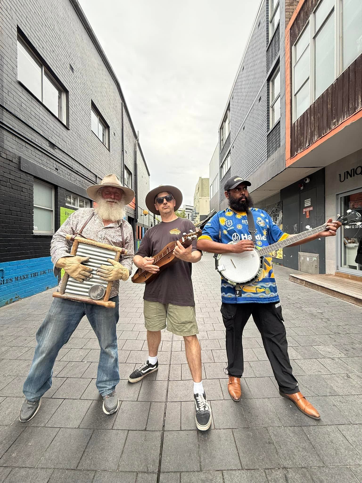 The Bush Billies alley photoshoot