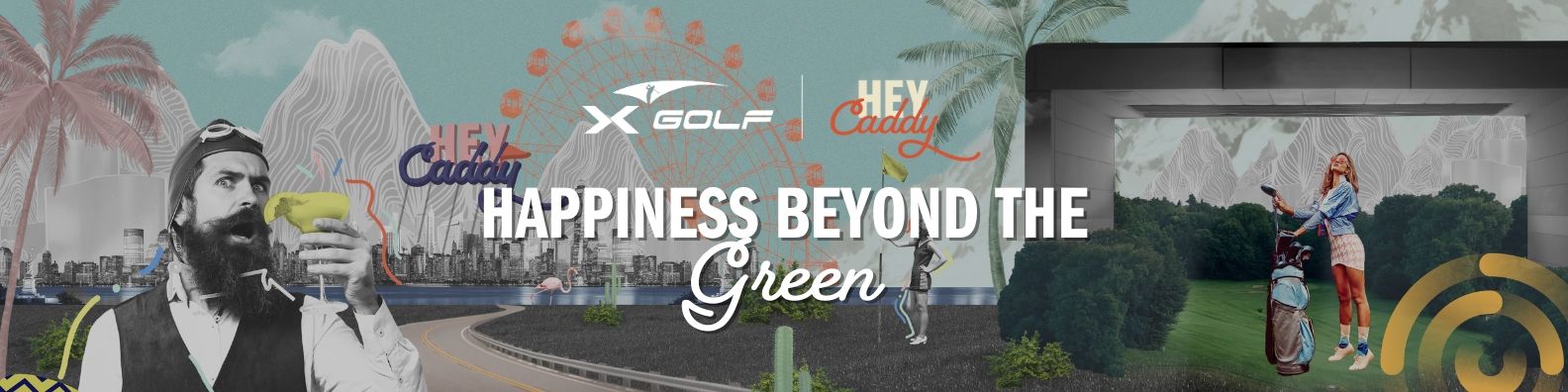 Hey Caddy and Xgolf indoor golf and entertainment venue