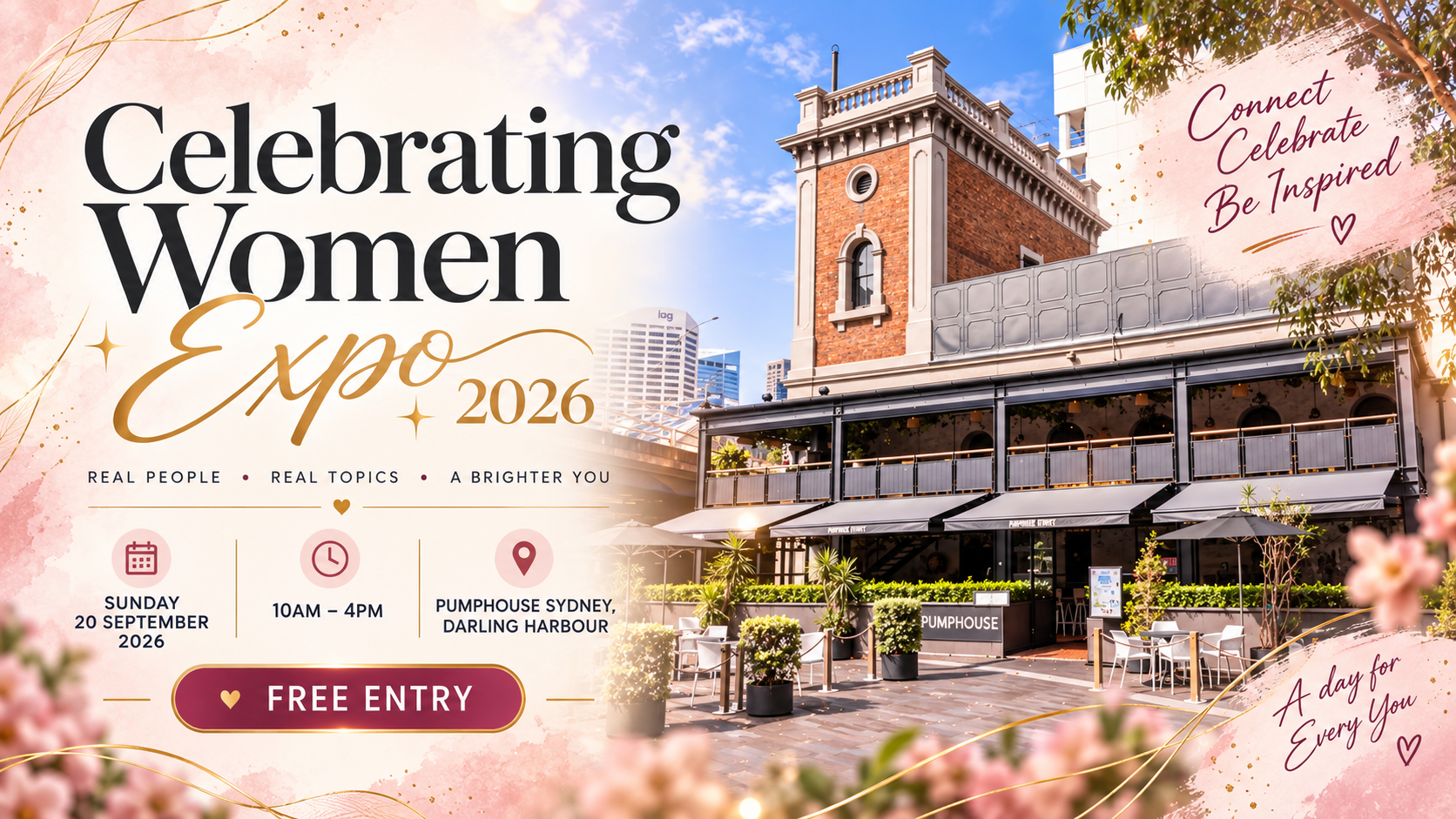 Women visiting the Celebrating Women Expo, connecting with stallholders, listening to speakers and enjoying a day of learning, shopping and community.