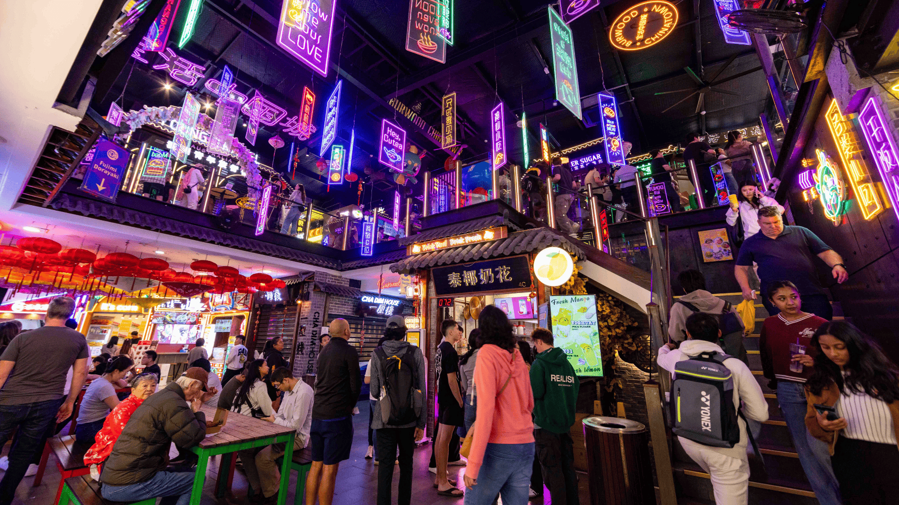 Shops and decoration of Burwood Chinatown
