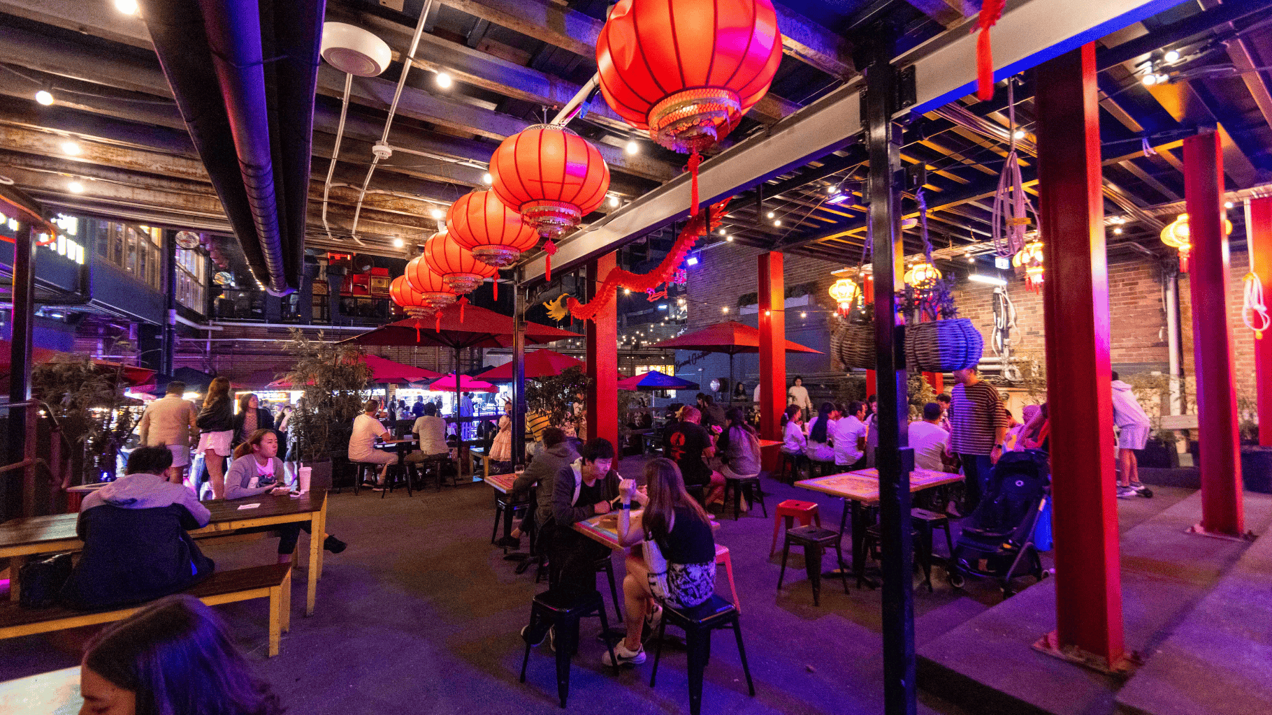 Burwood Chinatown indoor seating area