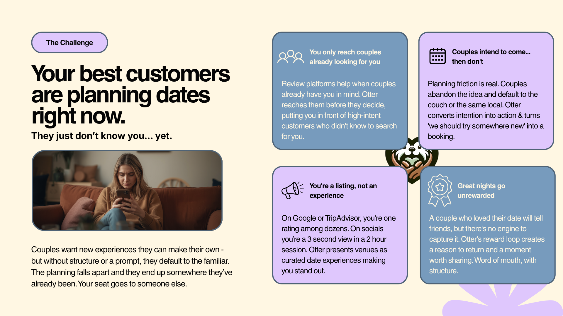 customers don't know you yet, and Otter changes that.