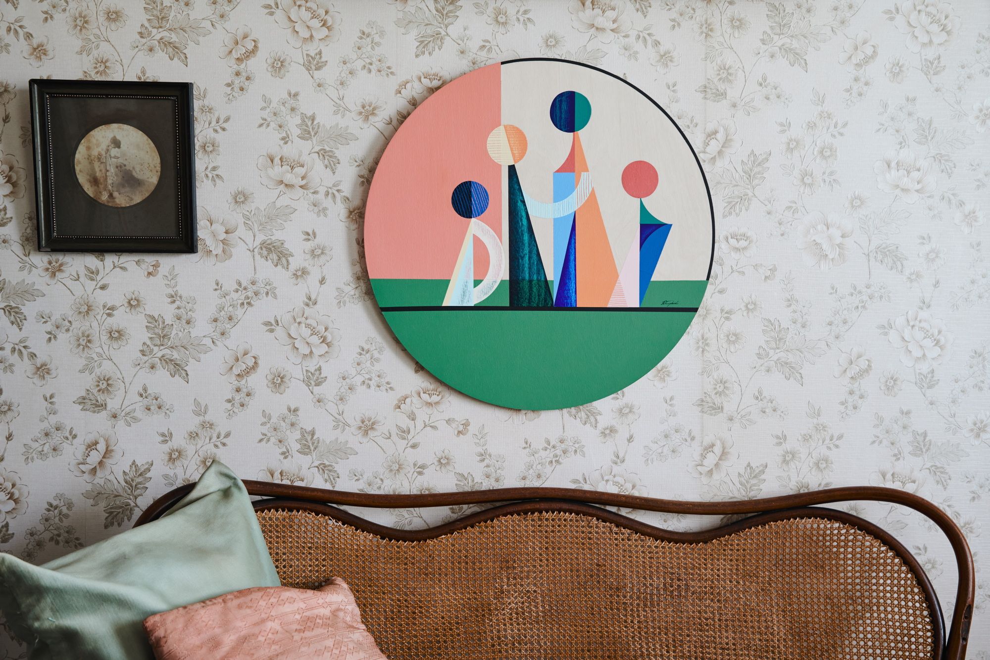 The Four Sisters, Rebecca Trajkovski, 2024. Acrylic on birch wood.