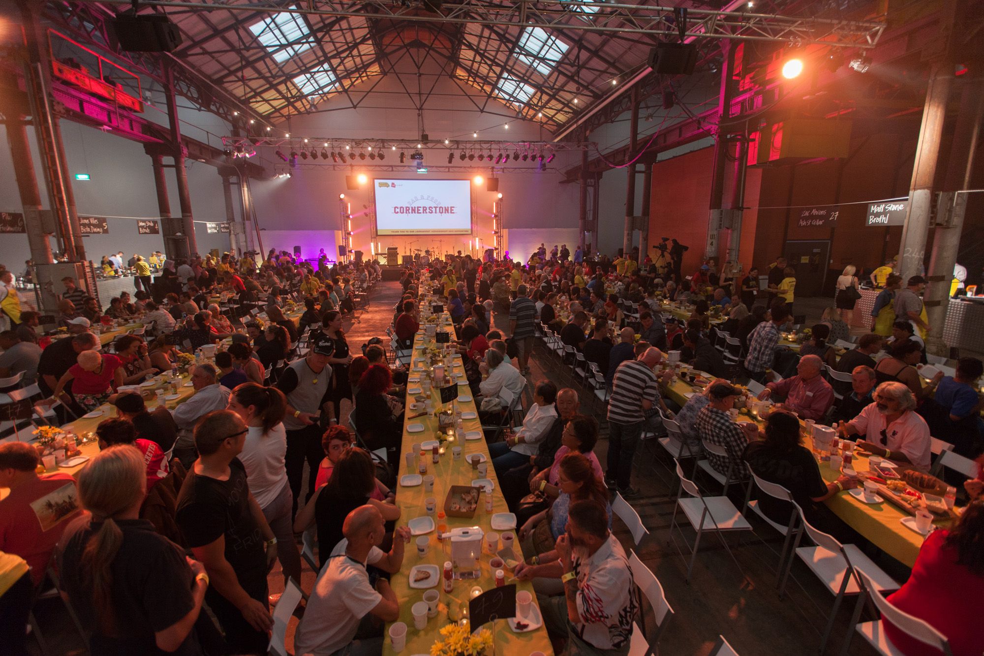 Crowd of attendees at the Oz haervest CEO Cookoff Eveleigh