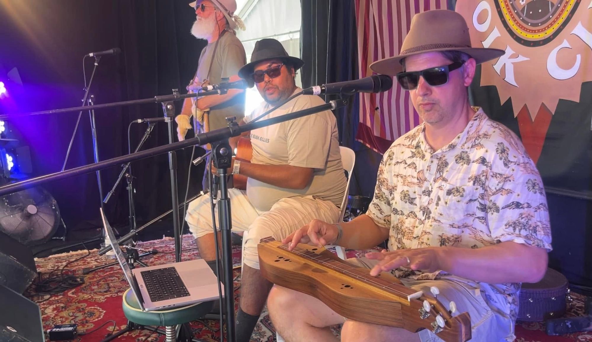 The Bush Billies performing live at the Cobargo Folk Festival
