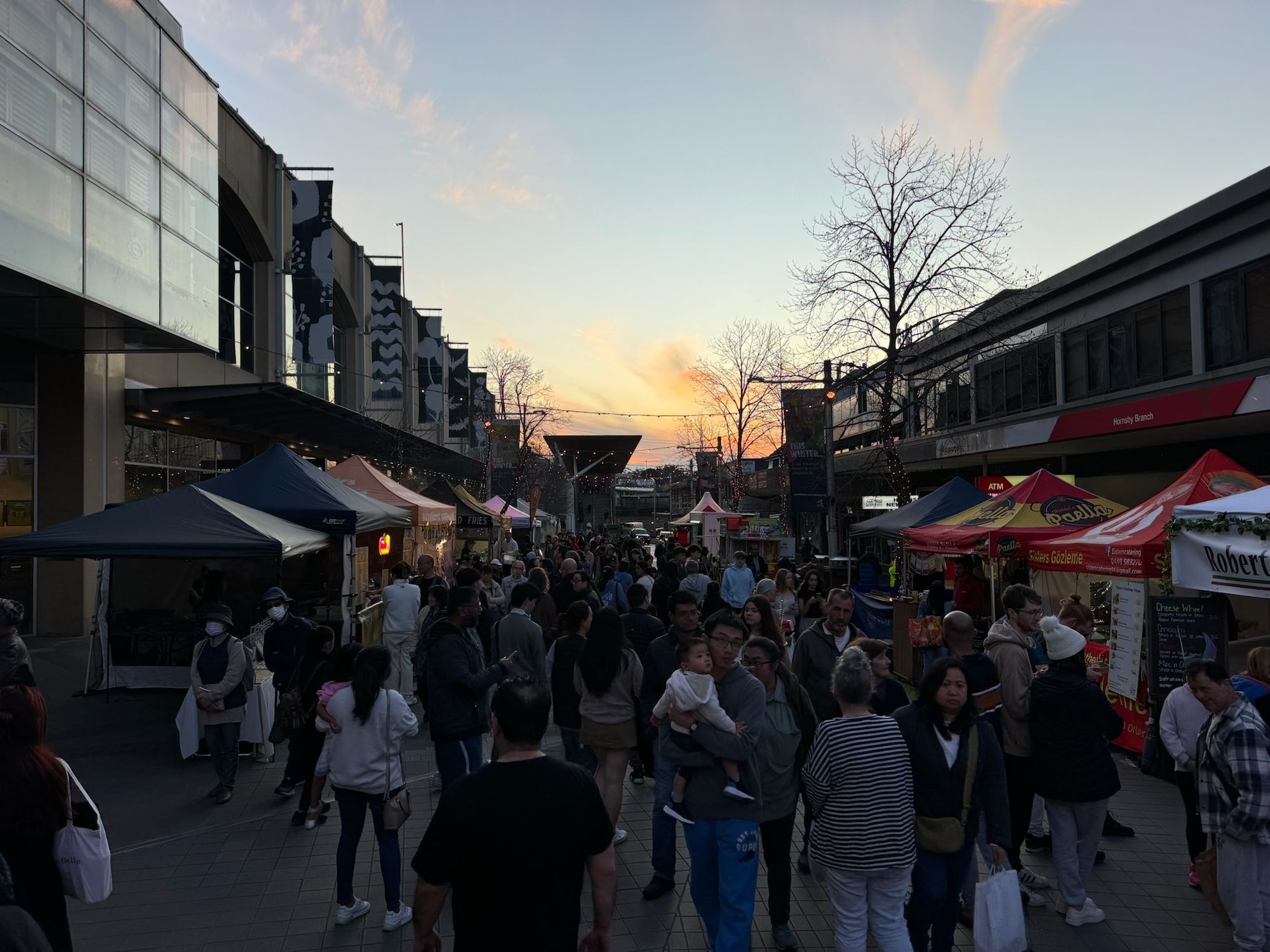 Sunset at the market