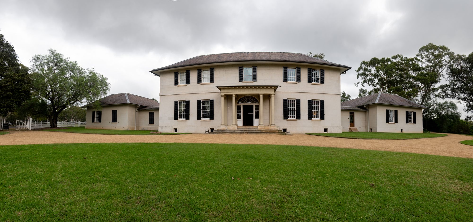 Georgian style heritage building in park