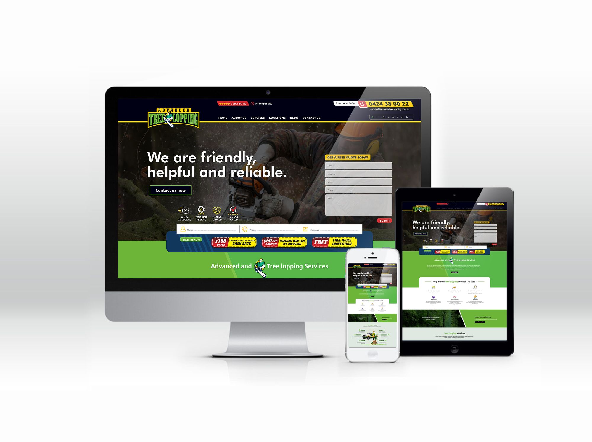 Web design for Tradies