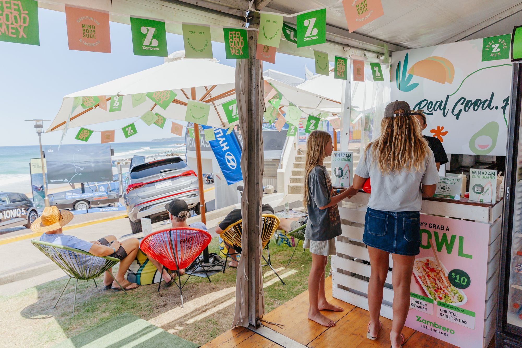 Beach stand for Zambrero