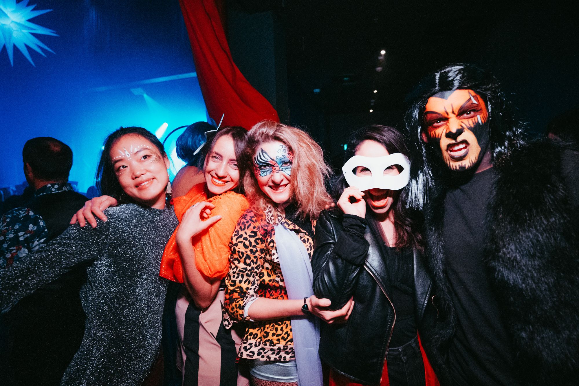 People in Circus costumes
