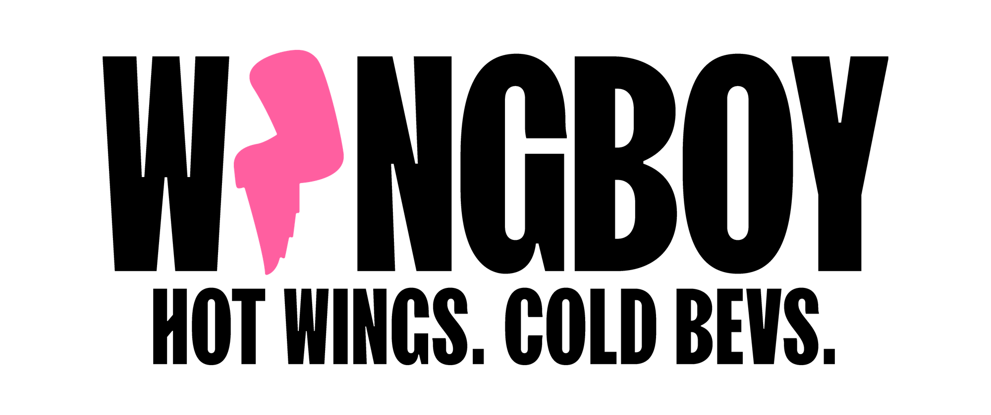 A stylised pink lightning bolt graphic with black text spelling "PinkNews" to its right.