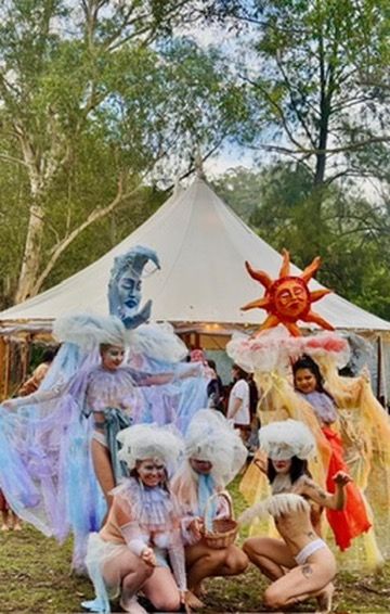 Celestial Beings with their troupe of Cloud Spirits at Ember Collaborative Gathering for Women