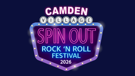 Camden Village SPINOUT Rock'n'Roll Festival 2026 Logo