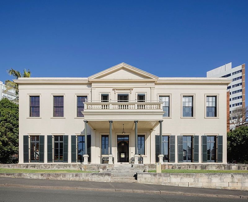 Front facade, Onslow Avenue, Elizabeth Bay House
