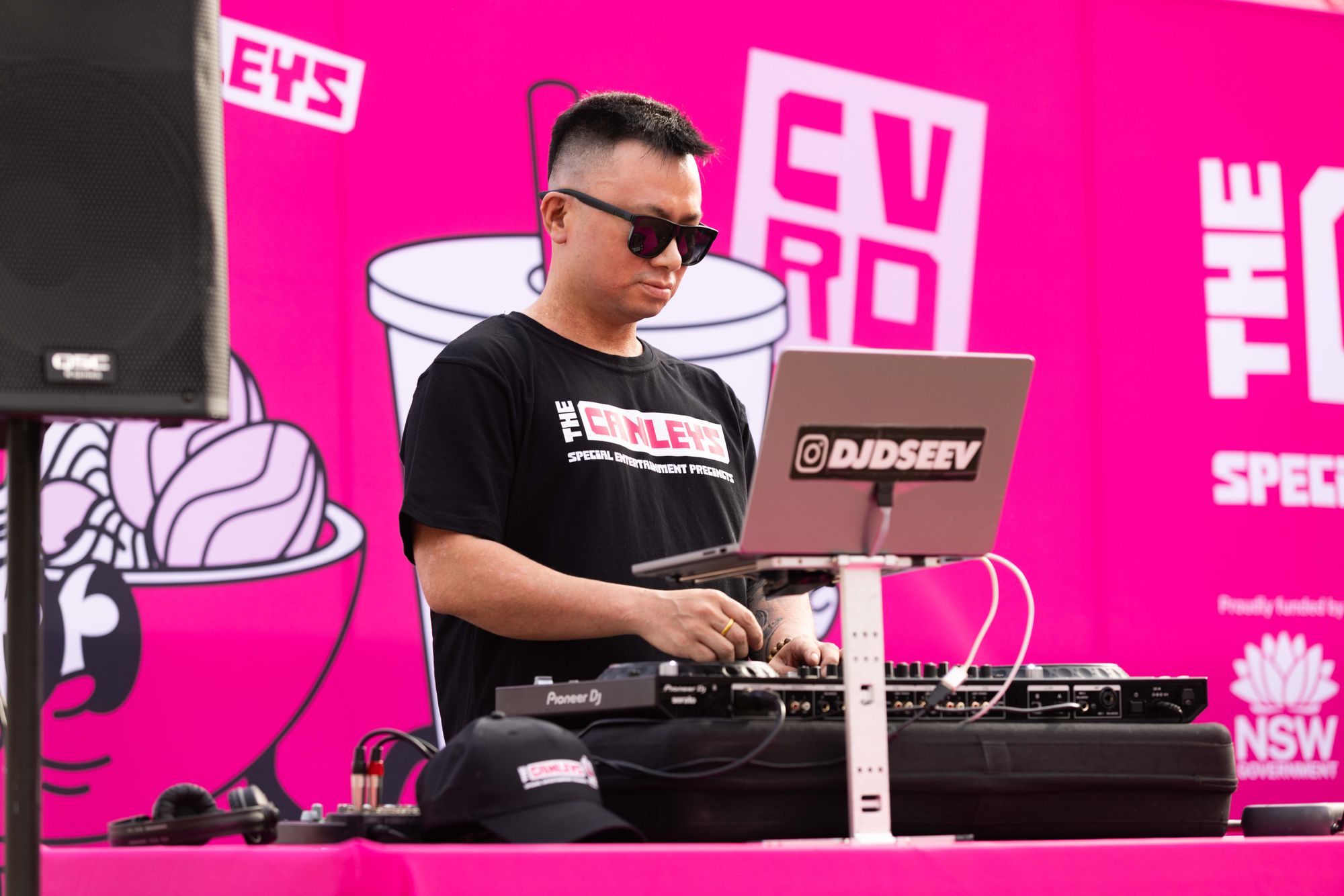 DJ at The Canleys Launch Event