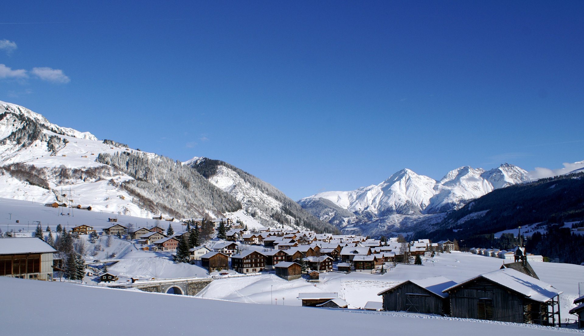 Camping im Winter in der Schweiz in der Nähe von Luzern