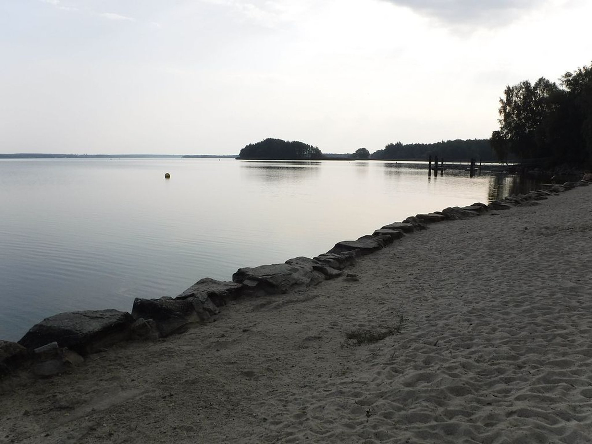 Abendstimmung beim Camping am Senftenberger See