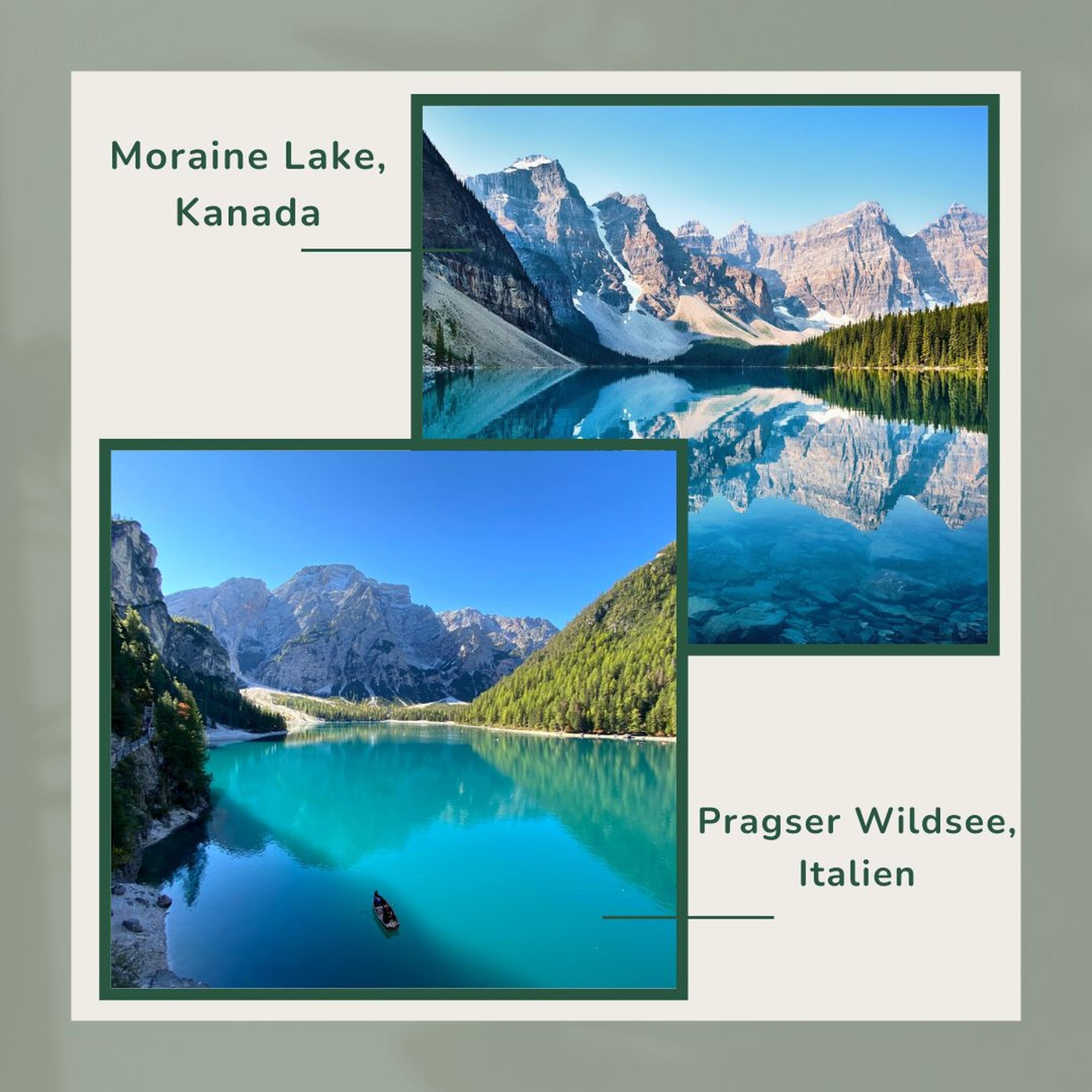 Europa entdecken Italien Südtirol Pragser Wildsee Campingurlaub
