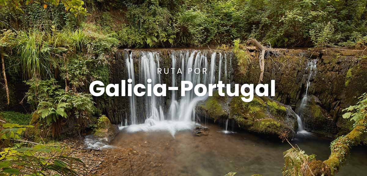 Autocaravana en costa rocosa de Galicia, con Portugal al fondo. Viaje y aventura.