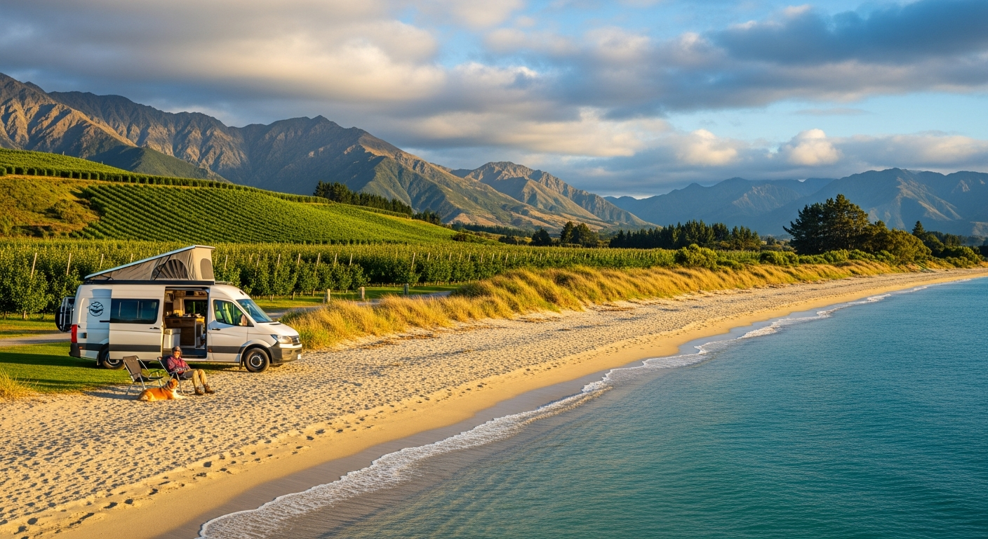 Campervan near Nelson — campervan hire in Tasman