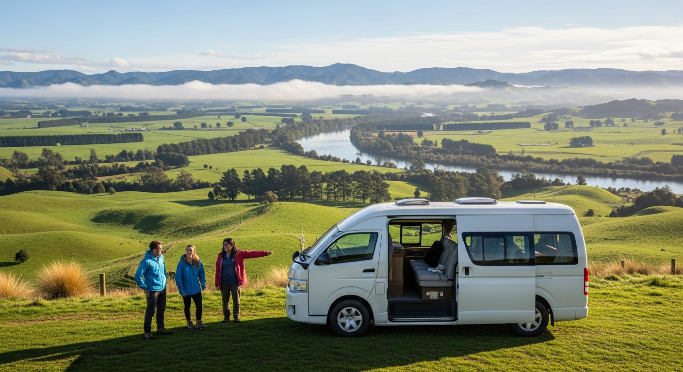 Campervan near Hamilton — campervan hire in Waikato