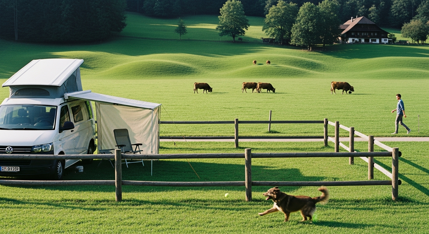 Wann du ins Allgäu fahren solltest und was dich erwartet - Camping mit Hund & eingezäuntem Stellplatz im Allgäu