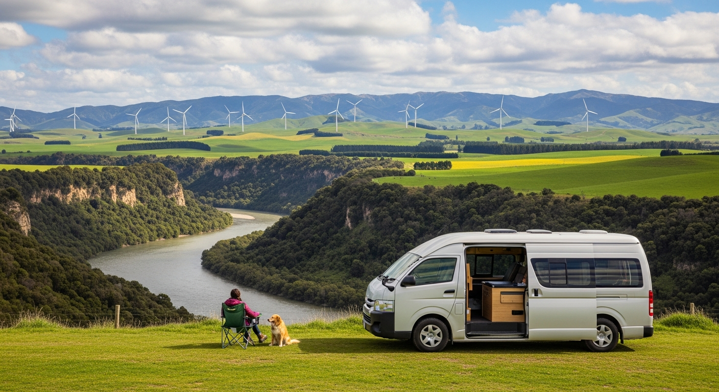 Campervan near Palmerston North — campervan hire in Manawatū-Whanganui