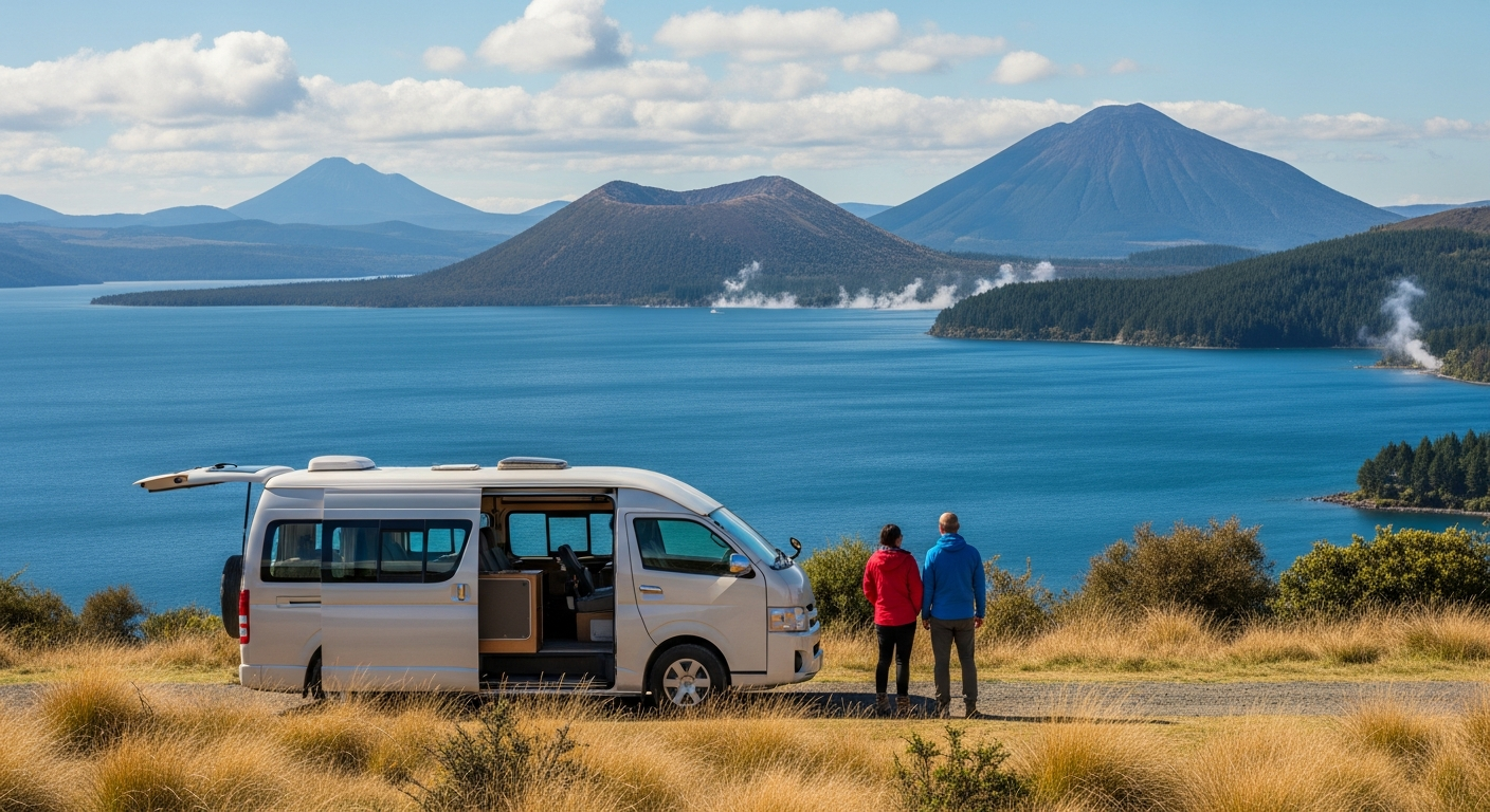 Campervan near Taupō — campervan hire in Waikato / Taupō