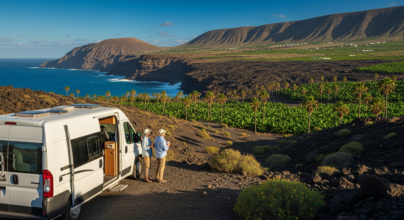 Autocaravana cerca de Lanzarote — alquiler de autocaravana en las Islas Canarias