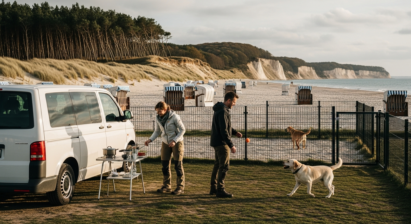 Camping mit Hund & eingezäuntem Stellplatz an der Ostsee - Camping mit Hund an der Ostsee: Campingplätze in Mecklenburg-Vorpommern