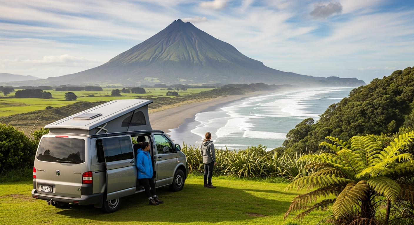Campervan near New Plymouth — campervan hire in Taranaki