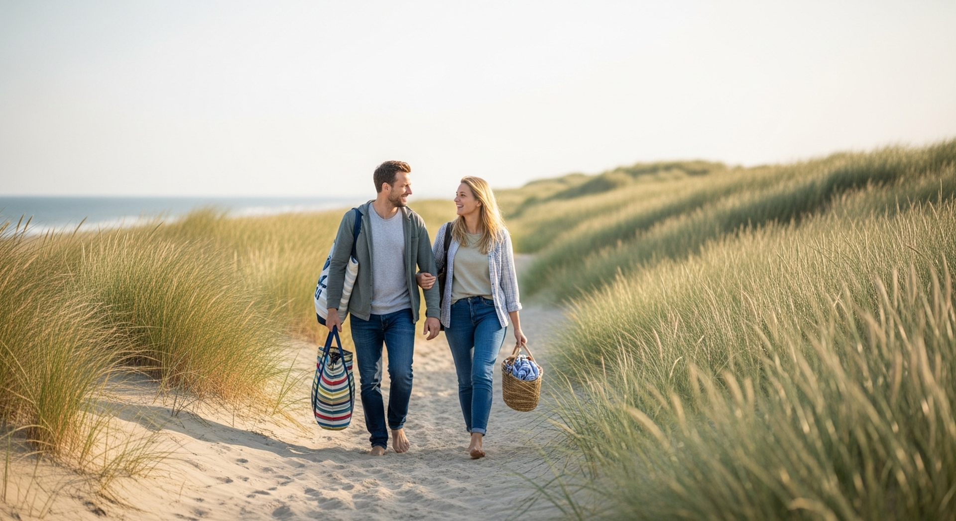 Met de caravan naar de kust