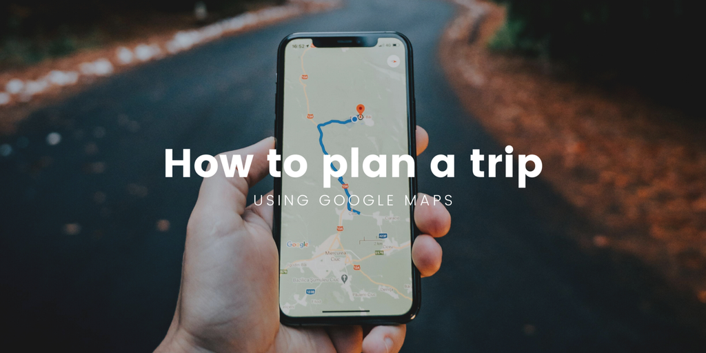 Road trip map planning: Caravan parked up at a scenic camping spot by the sea.