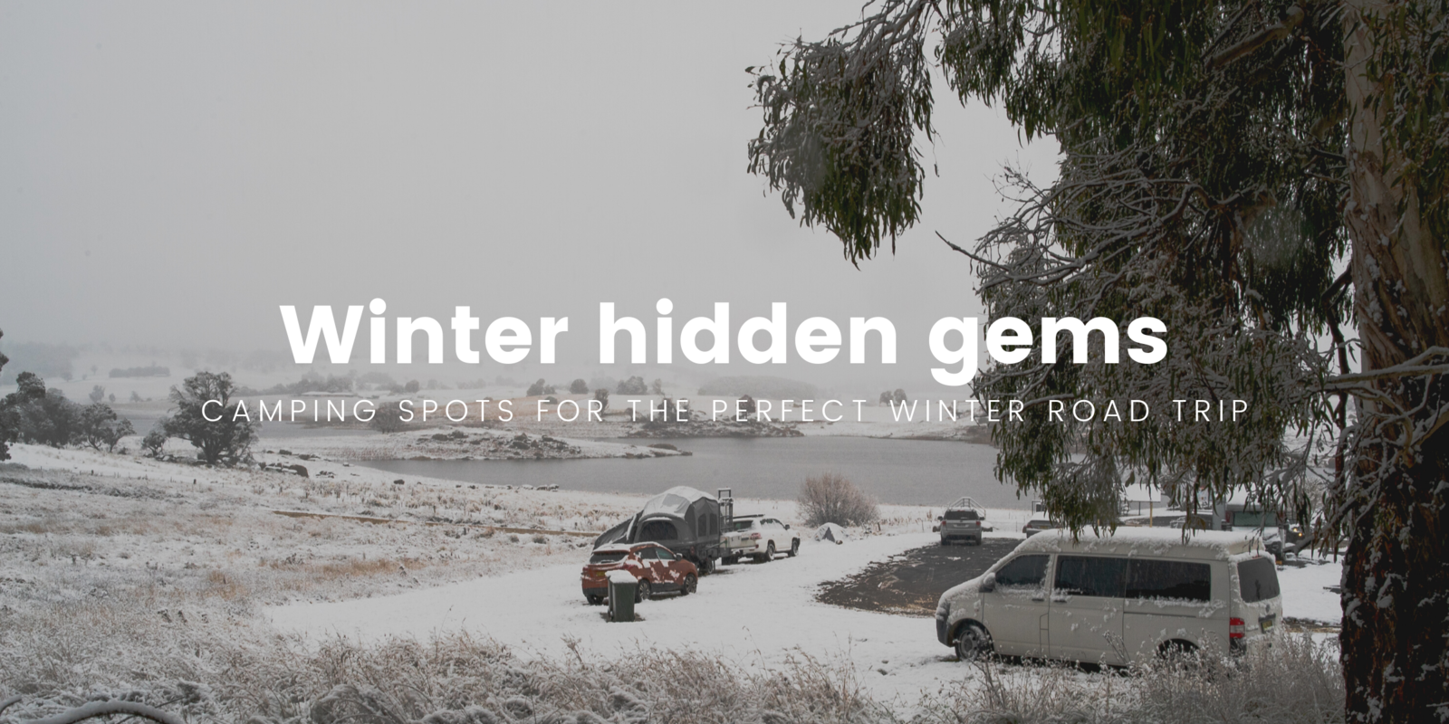 Campervan by the beach in NSW winter. Empty coastline, perfect for a chilly getaway.