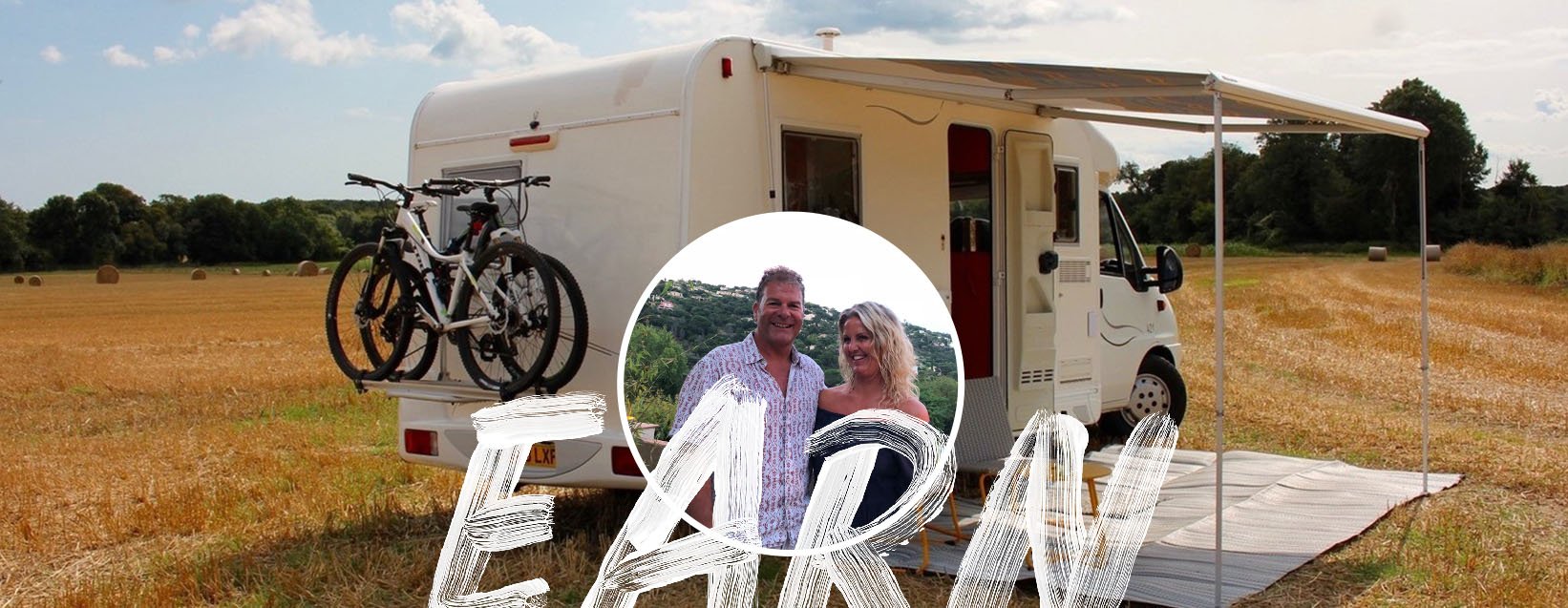 Caravan parked on a campsite, showcasing a successful Camplify rental experience.