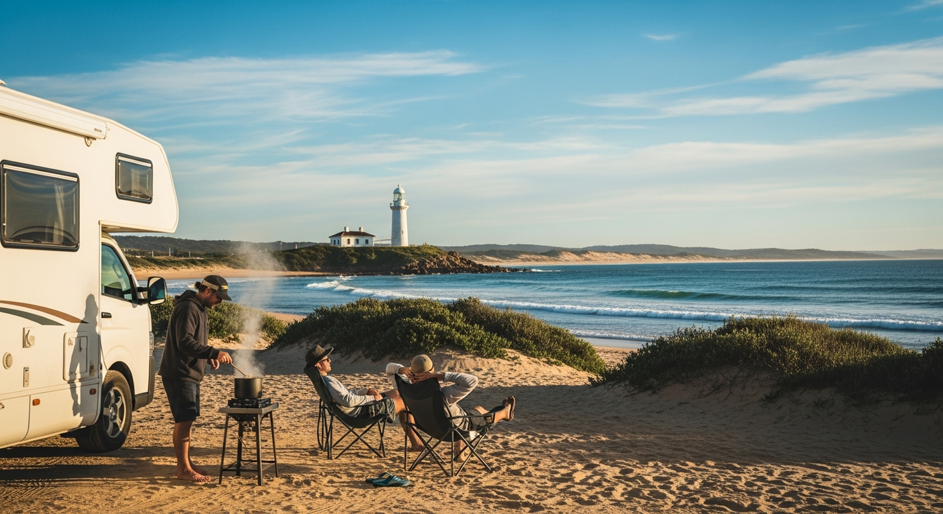 Stockton Beach: sand dune access and surf breaks - Newcastle