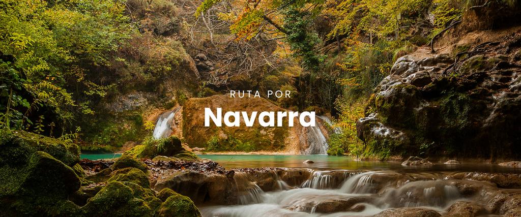 Autocaravana en Navarra con montañas al fondo. Viaje y aventura en camper por el norte de España.