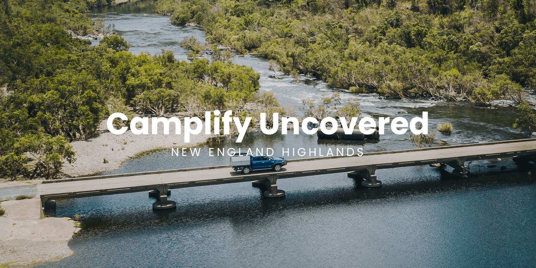 Campervan parked up in the New England Highlands, ready for a camping adventure.