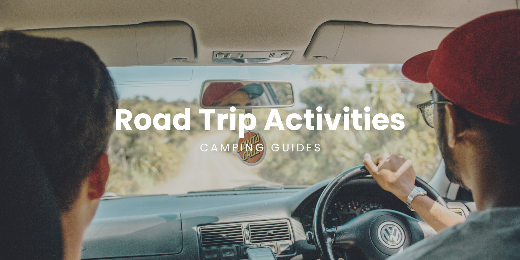 Road trip vibes: Campervan parked up at a bush campsite, ready for adventure.