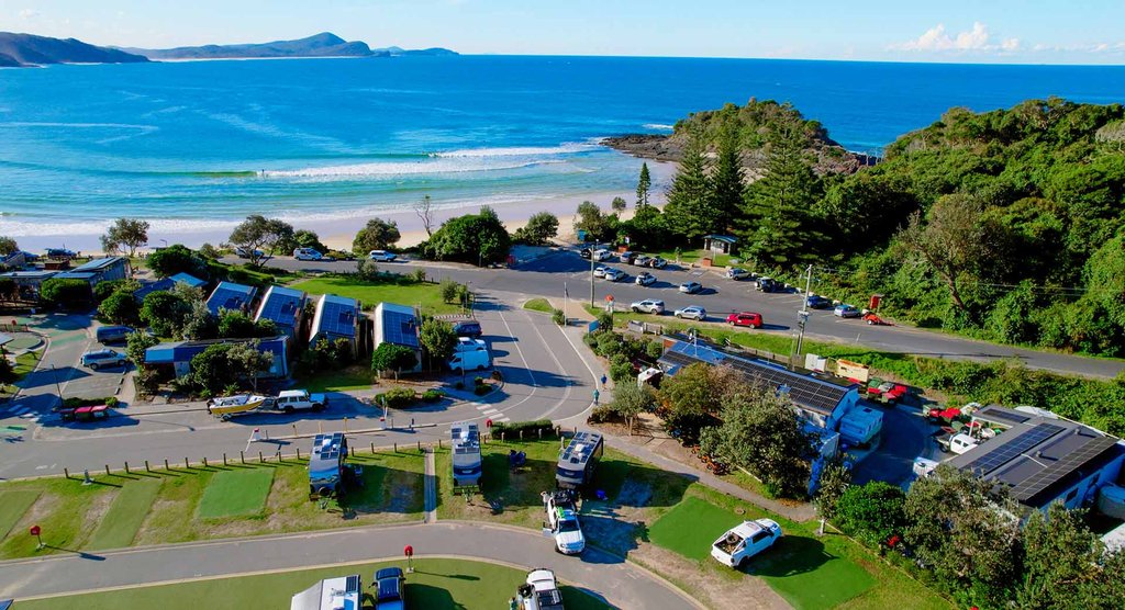 [Watch] Luxury camping at Seal Rocks: Get caravan comfort delivered to your beachfront site