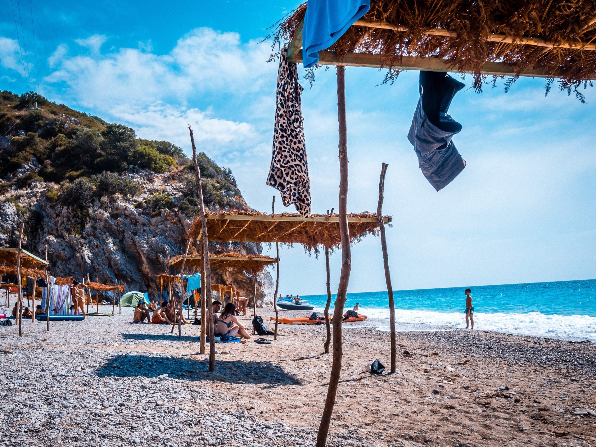 Endloser Strand in Albanien