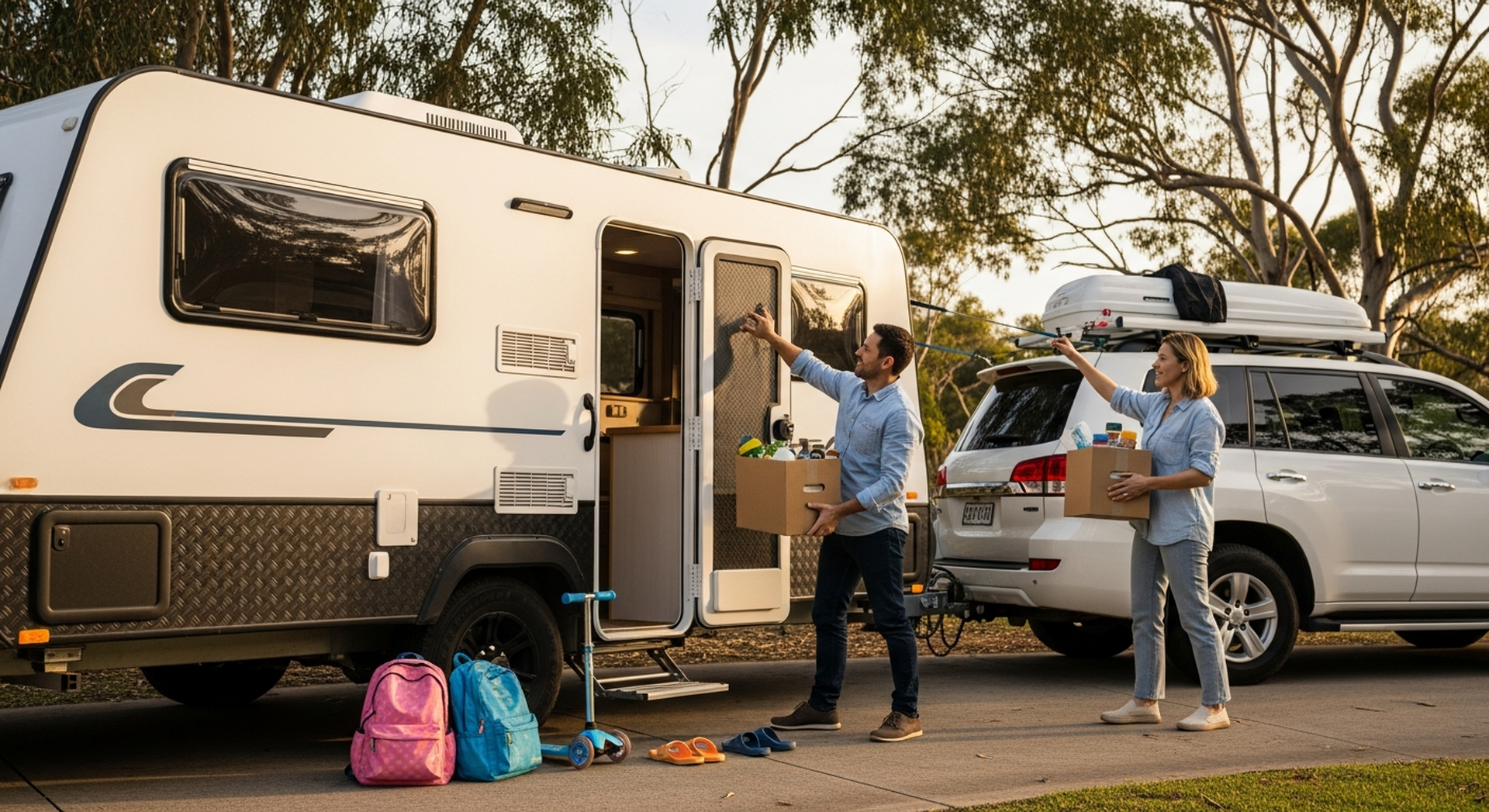 Family campervan & caravan hire Australia
