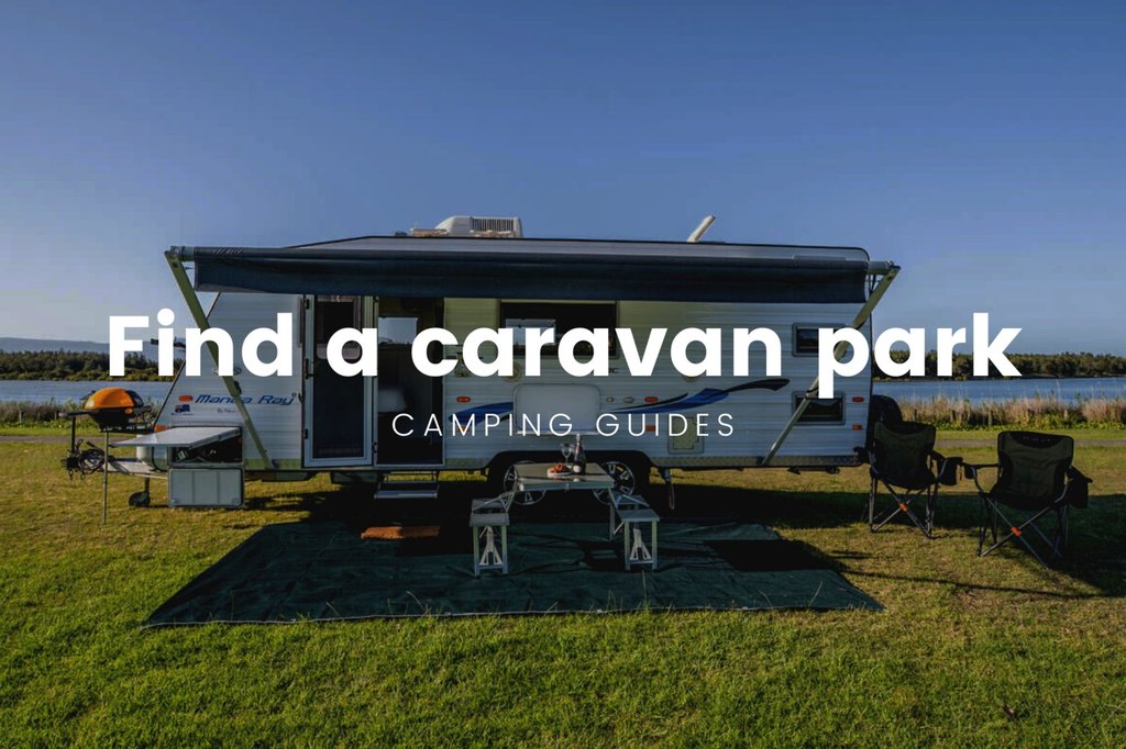 Caravan overlooking a stunning Aussie coastline. Perfect spot for a holiday getaway.