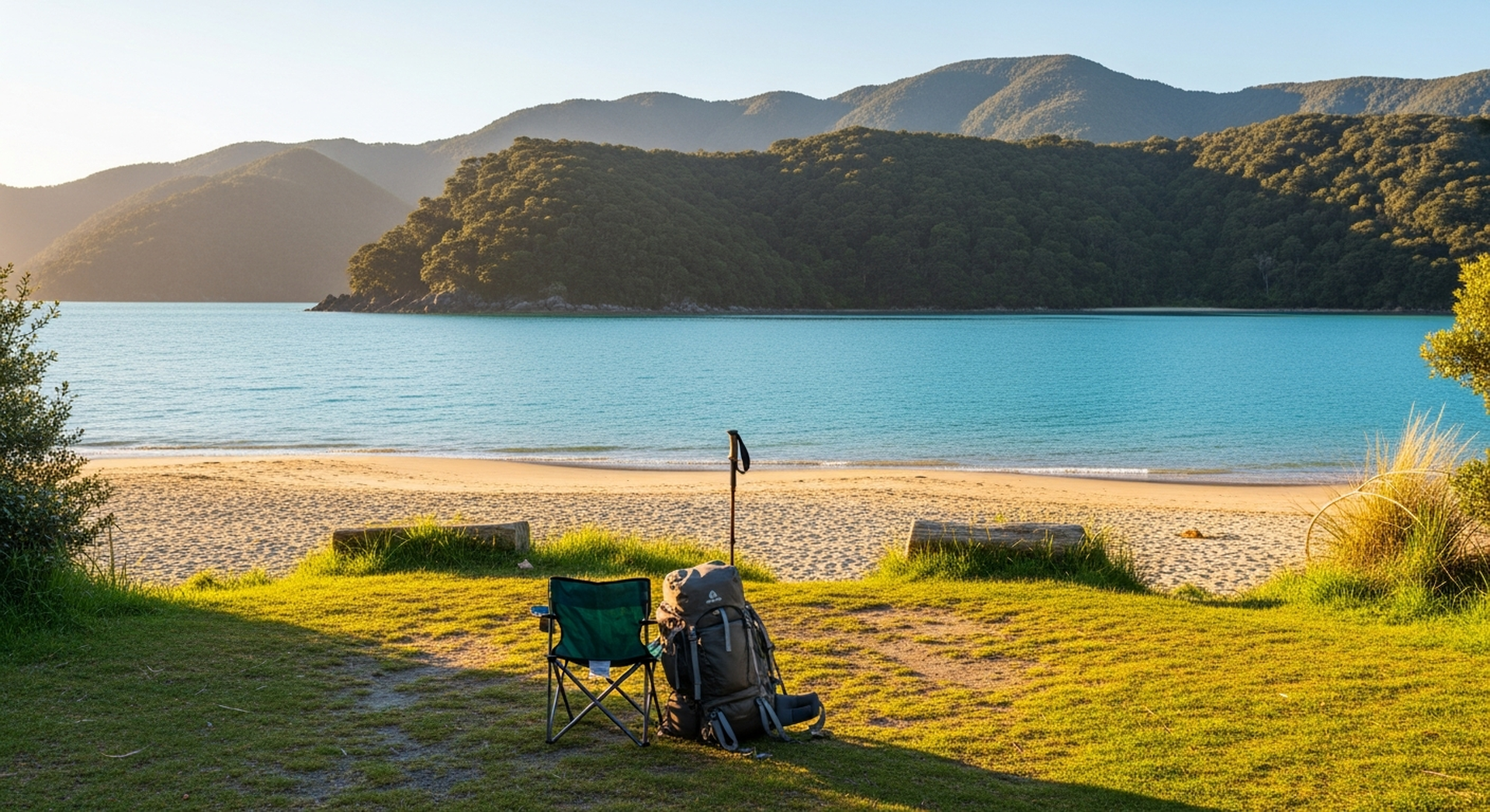 Abel Tasman trail head, 5 nights